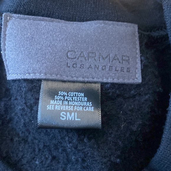 Carmar Women’s Black and White Distressed Sweatshirt Size S - Picture 7 of 8